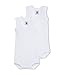 Petit Bateau 2 Pack White Sleeveless Bodysuits