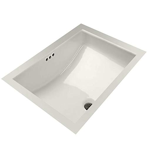 Mirabelle MIRU1812WH 18-11/16" Porcelain Undermount Bathroom Sink with Overflow