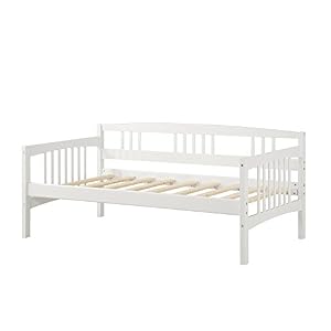 Image of Dorel Living Kayden Daybed Solid Wood, Twin, White
