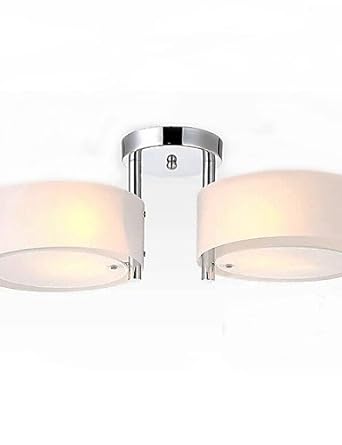 Ikea Style Flush Mount Modern Contemporary 2 Lights Ceiling Light