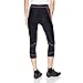 4ucycling Women's ¾ Cycling Tight Pants, Black & Pink Line, XL