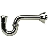 PROFLO PFPTB300 10" Adjustable Tubular P-Trap (1-1/4" X 1-1/4" Connections) - Chrome