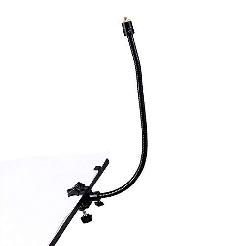 20" Ajustable Jaws Flex Clamp Mount Clip Gooseneck Extension with 1/4 Screw for Gopro Cameras Studio Stand Lighting Accessories