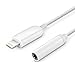 2 Pack Headphone Jack Adapter, QXPLAZA Lightning Connecter to 3.5mm Audio Jack Earphone Extender Jack Stereo for iPhone 7 / 7 Plus - Not Support IOS 10.3