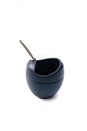 Silicone Mate Gourd with Bombilla (BLACK) Silicone Mate Gourd with Bombilla (BLACK)