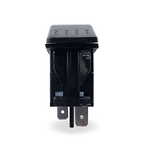 MGI SpeedWare LED Marine Rocker Switches 12V 20A, 3 Pack - SPST On-Off (Blue)