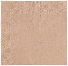 Vegware 2S4000 Unbleached napkin, 2-Ply, 24 cm (Pack of 250)