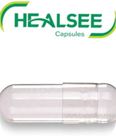 Healsee 70,000 Bulk Wholesale Empty Clear Vegetable Capsules,"00" Size