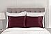 ShopBedding Luxury Satin Pillowcase for Hair – Standard Satin Pillowcase with Zipper, Burgundy (Pillowcase Set of 2) – Blissford