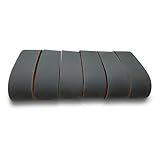 Red Label Abrasives 4 X 36 Inch Silicon Carbide Sanding Belts - 600, 800, 1000 Grits - 6 Pack Extra Fine Grit Assortment