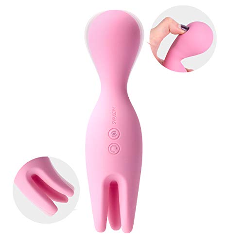 SVAKOM Nymph High-end Vibrators Soft Moving Finger Vibrating Clitorial G-spot Vibrator Nipples Clit Stimulator Waterproof Pin-Hole USB Rechargeable Sex Games Adult Toys Foreplay Sex Fun for Couple