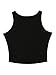 PERSUN Women Limited Edition Black Elasticity Crop Top Small