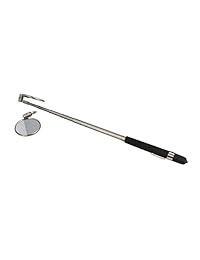 ABN Auto mecánico Automoción Vehículo telescópico inspección espejo 2 Pack, 2 1 4", redondo espejos, 6" a 30" mango