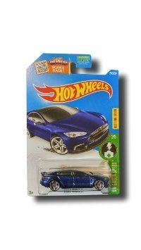 Hot Wheels 2016HW Green Speed Tesla Model S 242/250, Blue