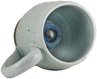 12 oz Surprise Coffee Mug, Eyeball Gag Gift, Handmade Stoneware Pottery