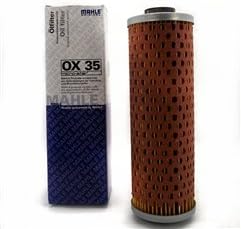 Oil Filter Straight Compatible with BMW R Airhead without Oil Cooler 11 42 1 337 572 Mahle OX35