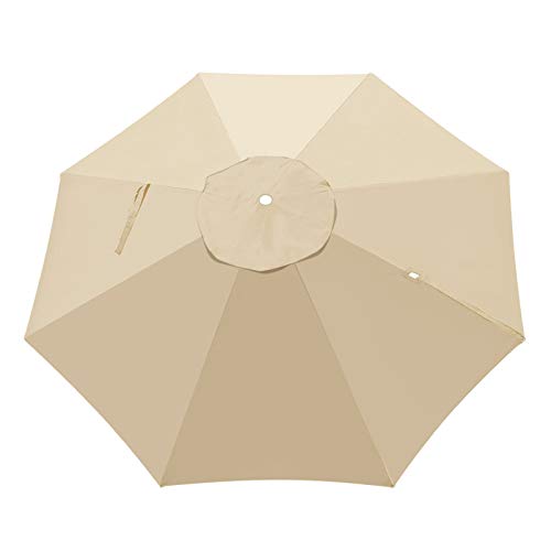 BenefitUSA Replacement Canopy Top Cover for 11.5' Rome Cantilever Patio Umbrella Outdoor Sunshade (Beige)