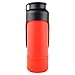 H2O4K9 Insulated Stainless Steel Dog Water Bottle and Travel Bowl, 25-Ounce, Rescue Red