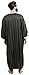 Moroccan Men Dress Caftan Handmade with Embroidery Tread Long Sleeve Black