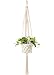 Mkono Macrame Hanging Planter Basket Plant Hanger Home Decor, Up to 8 Inch Flower Pot