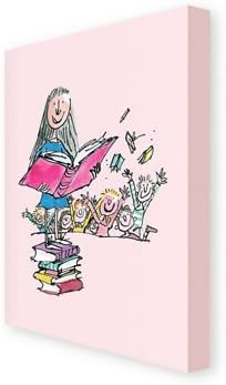Art247 Roald Dahl S Matilda Canvas Wall Art 350mm X 400mm Amazon Co Uk Kitchen Home