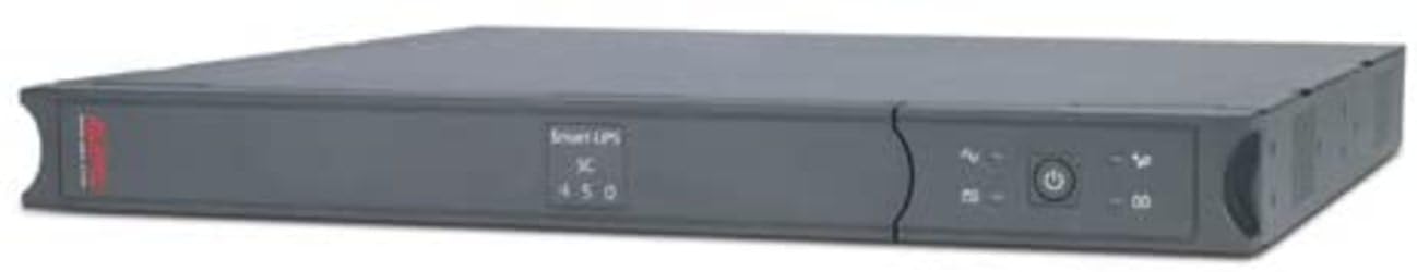 APC Smart-UPS SC - Uninterruptible Power Supply 450VA Rackmount 1U, SC450RMI1U - Line Interactive, 4 Outlets IEC-C13, Shutdown Software
