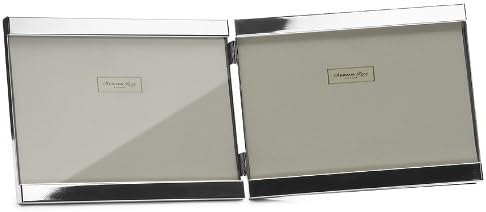 Addison Ross 4x6 Double Silver Photo Frame, 12mm Edge by Addison Ross