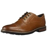 Nunn Bush Men Overland Cap Toe Oxford Lace Up with KORE Technology, Tan Crazy Horse, 12