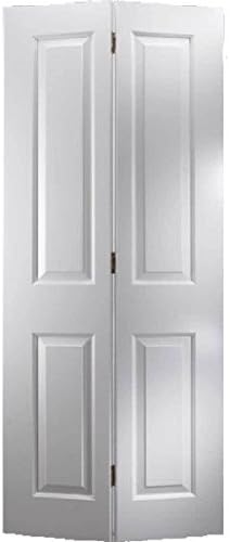 White Moulded Victorian 4 Panel Bi-Fold Door (1981x762x35mm-30" White Victorian 4 Panel Bi-Fold)