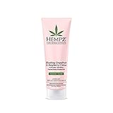 Hempz In-Shower Hydrating Herbal Body Moisturizer, Light Pink, Blushing Grapefruit/Raspberry Creme, 8.5 Fluid Ounce