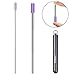 Reusable Stainless Steel Straws, URWILL Telescopic Metal Drinking Straws with Cleaning Brush, Eco-friendly Collapsible and Extendable Travel Straws with Metal Case