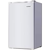Kuppet-Mini Refrigerator Compact Refrigerator-Small Drink Food Storage Machine for Dorm, Garage, Camper, Basement or Office, Single Door Mini Fridge, 3.2 Cu.Ft