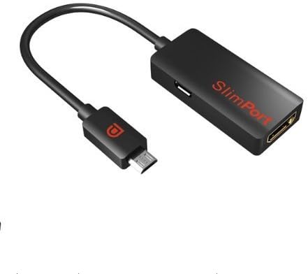 SlimPort Adapter for LG G Pad 8.3 Tablet! MyDP/Micro-USB to HDMI Adapter Connects Any MyDP Enabled Mobile Device and Play Content to Any HDTV or HDMI Enabled Device. (Bulk Packaging)