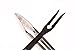 3 Piece BBQ Grilling Accessories Set - BBQ Tongs Spatula Fork Set - Heavy Duty Stainless Steel Barbecue Grill Tools with Solid Hard Wood Handles Great Gift Set