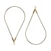 BENECREAT 30 PCS 18K Gold Plated Teardrop Shape Beading Hoop Earrings for Earring Jewelry Making, Anniversaries Gifts and Favors