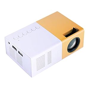 Tosuny Mini beamer draagbare HD-projector ondersteunt 720P en 1080P, 1500 lumen ondersteunt HDMI, AV, VGA, USB en Micro…