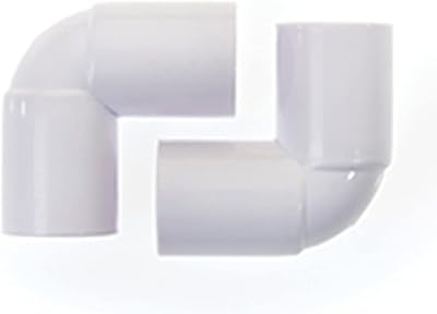 MaKe PRO075 Overflow 90 Degree Bend 22mm White Pack of 2