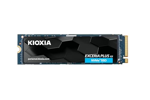 KIOXIA EXCERIA PLUS G3 NVMe SSD 2TB interne SSD, PCIe Gen4 x 4, Lesen 5.000MB/s, Schreiben 3.900MB/s, Schwarzblau 7