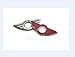 yuekuantai 2pcs Silver Mini Metal Interior Door Lock Knobs Pin Wing Badge for BMW Mini Cooper