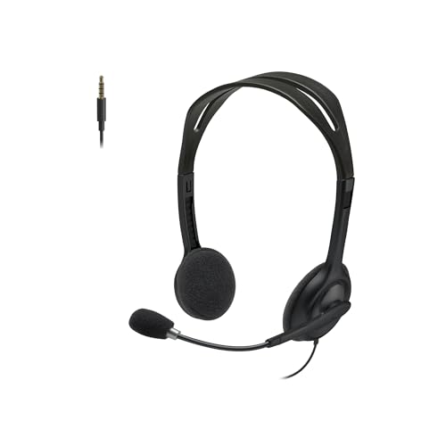 Logitech H111 Wired Headset Stereo Headphones - Black