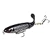 DOITPE Bass Fishing Lures 4.0 inch/0.5 oz with Rotating Spins Tail for Trout,Walleye,Pike and Musky Topwater Floating Hard Baits with Barb Treble Hooks (Combo-T(2PCS))