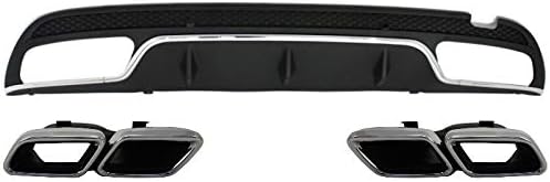 KITT CORDMBW205AMGTY Rear Bumper Diffuser Exhaust Muffler Tips Only for Sport Package