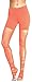 Jescakoo Women's Sexy Mesh Splice Ribbed Foot Length Yoga Leggings S-XL