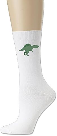 Dinosaur Hot Crew Cotton Blend Ankle Sock White