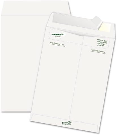 SURVIVOR - Tyvek Mailer, Side Seam, 9 x 12, White, 50/Box R1462 (DMi BX