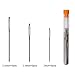 AIEX Big Eye Hand Sewing Needle, 3 Sizes Large Eye Stitching Needles with a Clear Storage Tube (5 Per Size)