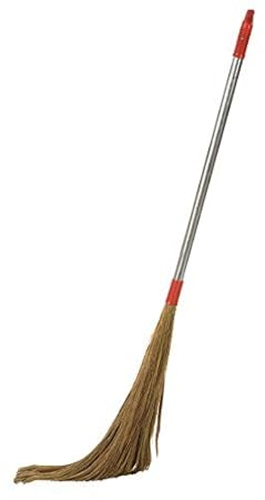Navisha Steel Handle Eco Friendly Soft Grass Floor Broom Stick For Floor Cleaning (Phool Jhadu )