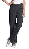 Hanes Womens ComfortBlend Fleece Sweatpants (Large, Ebony)