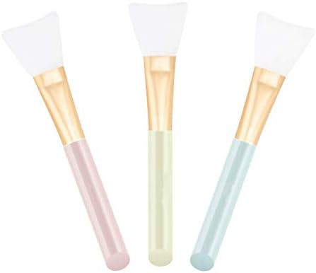 Silicone Face Mask Brush Hairless Cosmetic Scrapers Facial Applicator Brushes for Applying Mud Mask, Eye Mask, Serum or DIY Needs 3pack