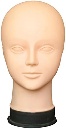Certainer Manikin Head, Mannequin Flat Head Practice Make Up Training Massage Model Eyelash Extensions (Fleshcolor)
